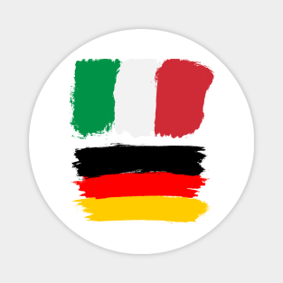 Italian and Germany flag Magnet